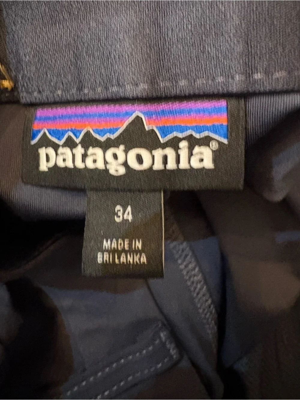 Patagonia Men's Transit Traveler 5-Pocket Pants Smolder Blue Size‎ 34/30